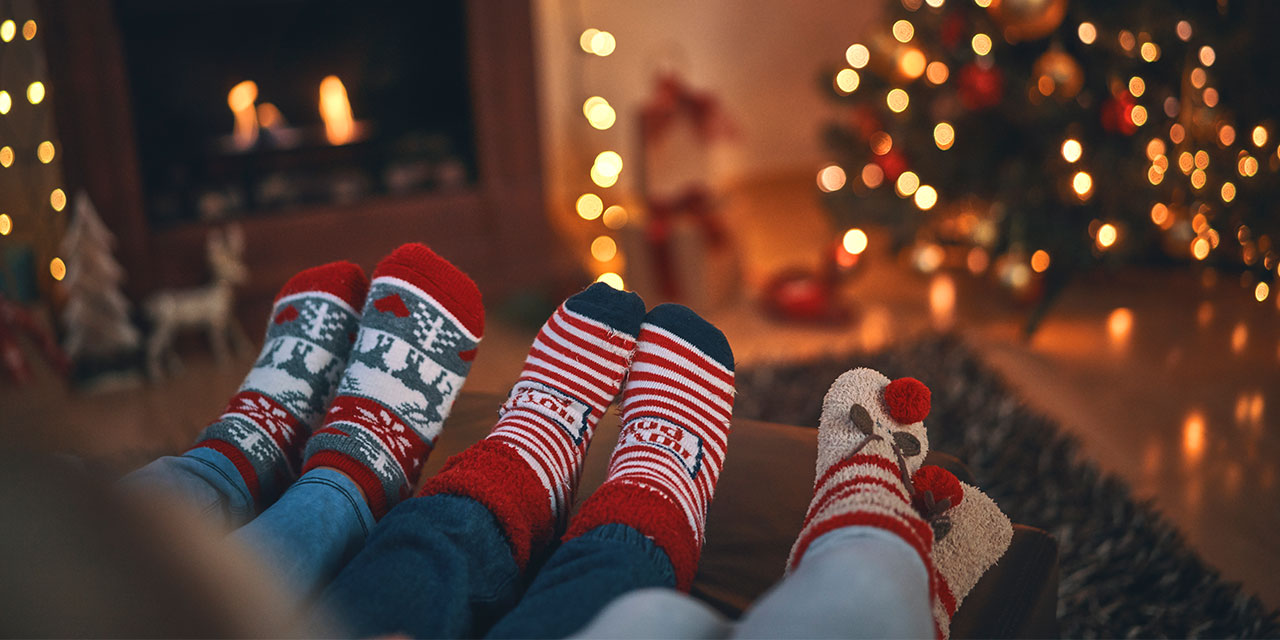 Christmas tree and socks