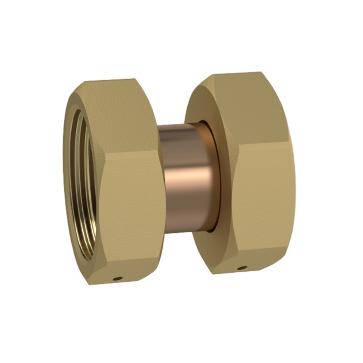 Copper pipe with double flanging