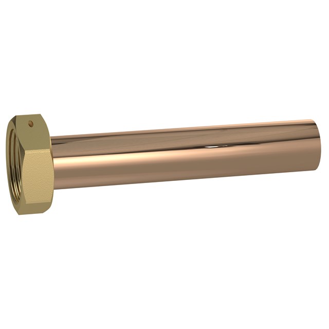 Flanged copper pipe - for use between flat sealing connection to compression/pressfitting etc.