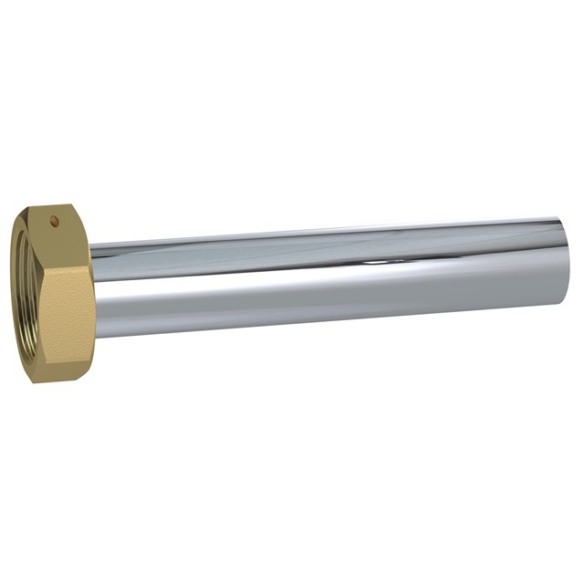 Flanged stainless pipe - for use between flat sealing connection to compression/pressfitting etc.