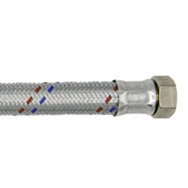 Diffusion-tight hose with rotating nut 