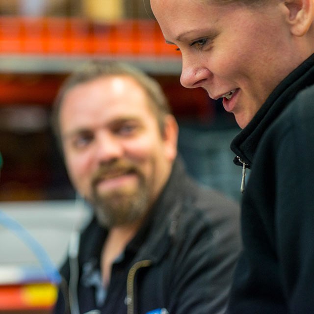 LK staff in production