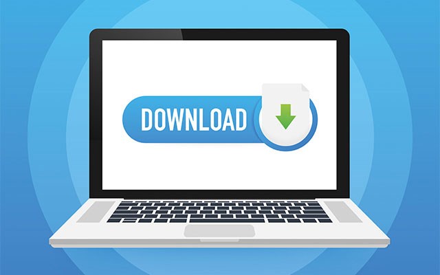 Computer with downloadsymbol